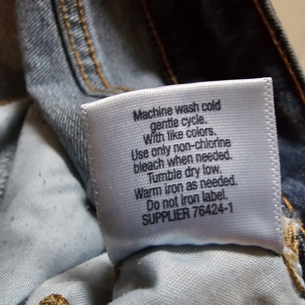 St John Bay Y2K Womens Size 14 Skinny Leg Denim Blue Jeans Embroidered Retro - Picture 8 of 8